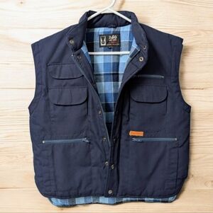 Avant Garde Vintage multi-pocket workwear puffer vest